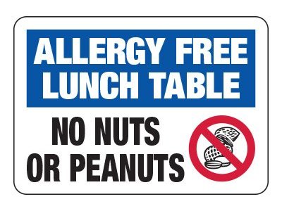 The “Peanut Free&nbsp;Table”
